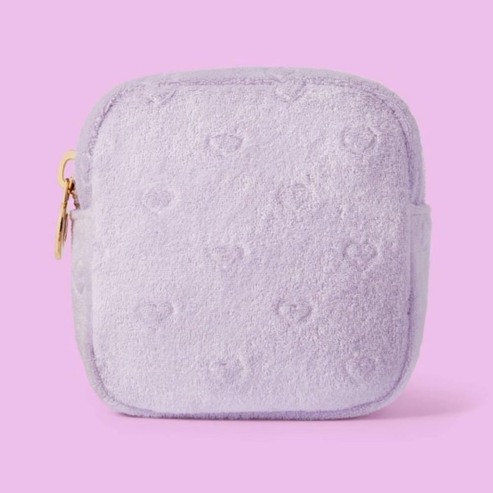 Terry Cloth Embossed Hearts Mini Square Pouch - Stoney Clover Lane x Target